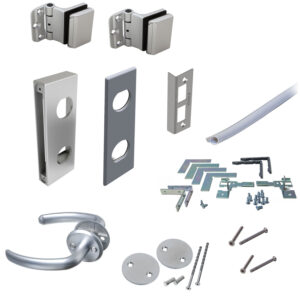 Module Classic assembly kit for Decibel glass doors, grey